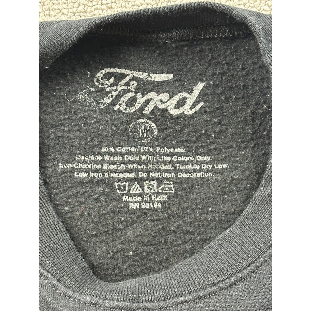 Ford Bronco Sweatshirt Men M Black Car Graphic Logo Print Crewneck Long Sleeve - Picture 3 of 8